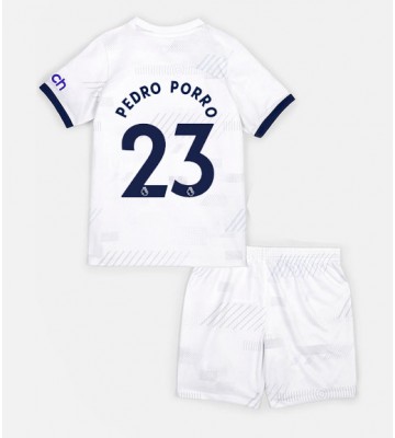 Tottenham Hotspur Pedro Porro #23 Replica Home Stadium Kit for Kids 2023-24 Short Sleeve (+ pants)